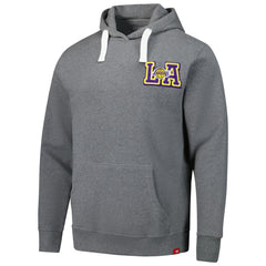 Los Angeles Lakers Sportiqe Unisex Varsity Collection Blake Pullover Hoodie - Heather Gray cheap