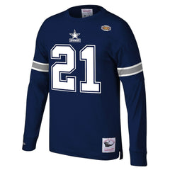 NFL Dallas Cowboys Deion Sanders Retired Player Name & Number Long Sleeve Top
