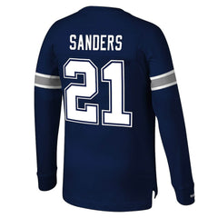 NFL Dallas Cowboys Deion Sanders Retired Player Name & Number Long Sleeve Top