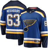 Jake Neighbours St. Louis Blues Fanatics Home Premier Breakaway Player Jersey