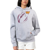 NFL Washington Commanders G-III 4Her by Carl Banks Women's Football Logo Fleece Tri-Blend Pullover Hoodie