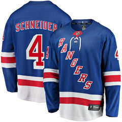 Braden Schneider New York Rangers Fanatics Home Premier Breakaway Player Jersey
