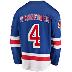 Braden Schneider New York Rangers Fanatics Home Premier Breakaway Player Jersey