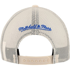 Philadelphia 76ers Trucker Adjustable Hat - Cream | Mitchell & Ness for sale