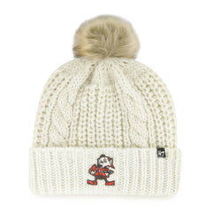NFL Cleveland Browns '47 Women's Meeko Cuffed Knit Hat with Pom