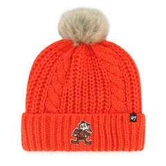NFL Cleveland Browns '47 Women's Meeko Cuffed Knit Hat with Pom