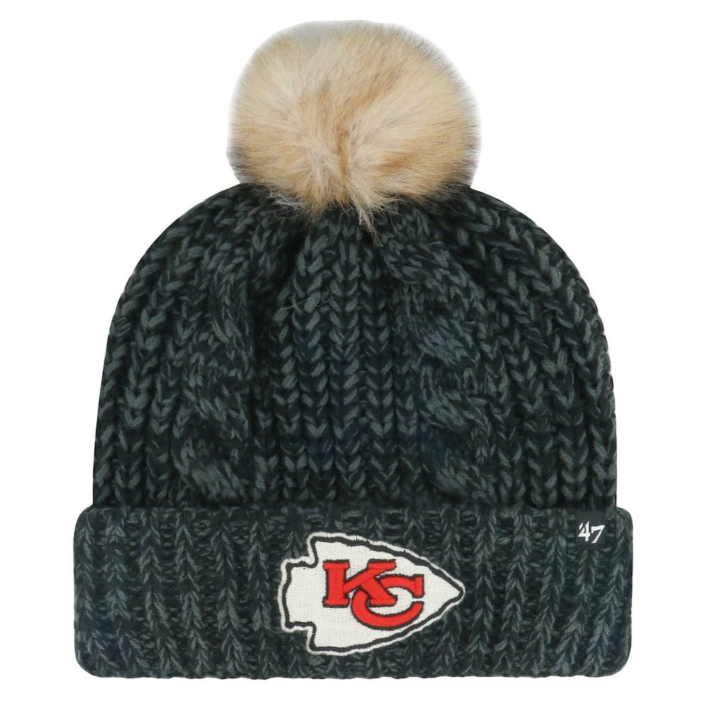 NFL Kansas City Chiefs '47 Women's Meeko Cuffed Knit Hat with Pom