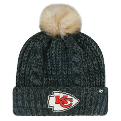 NFL Kansas City Chiefs '47 Women's Meeko Cuffed Knit Hat with Pom
