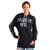 Brooklyn Nets G-III 4Her by Carl Banks Women's Base Coach Pullover Hoodie - Black on sale