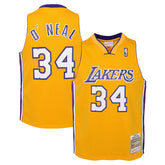 Shaquille O'Neal Los Angeles Lakers Youth 1999/00 Hardwood Classics Swingman Jersey - Gold | Mitchell & Ness for sale
