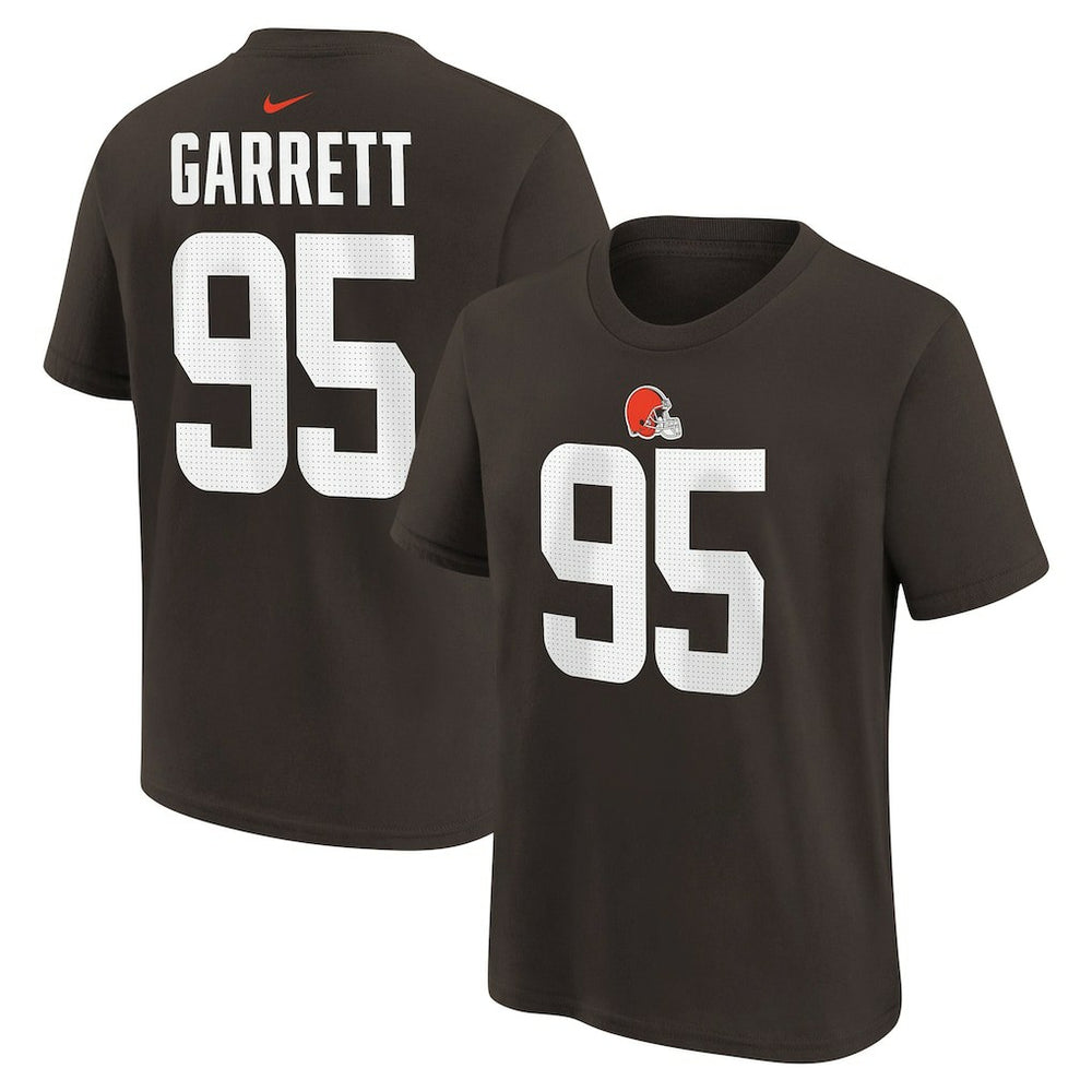 NFL Cleveland Browns Myles Garrett Youth Player Name & Number T-Shirt