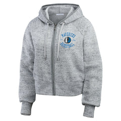 Dallas Mavericks WEAR by Erin Andrews Women's Speckled Radiator Full-Zip Hoodie sale - Heather Gray shop