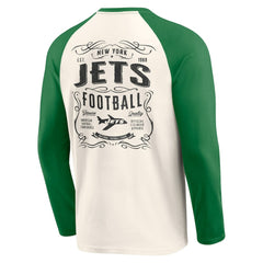 NFL New York Jets Darius Rucker Collection Raglan Henley Long Sleeve T-Shirt