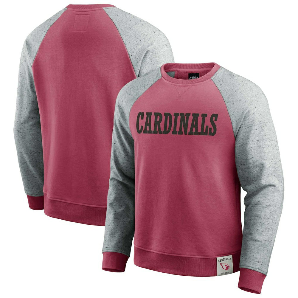 NFL Arizona Cardinals Darius Rucker Collection Colorblock Pullover Sweatshirt