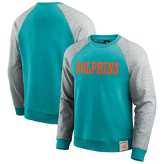 NFL Miami Dolphins Darius Rucker Collection Colorblock Pullover Sweatshirt