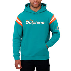 NFL Miami Dolphins Darius Rucker Collection Football Washed Pullover Hoodie