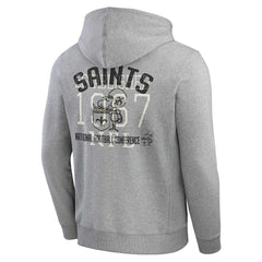 NFL New Orleans Saints Darius Rucker Collection Vintage Stripe Full-Zip Hoodie