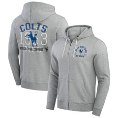 NFL Indianapolis Colts Darius Rucker Collection Vintage Stripe Full-Zip Hoodie