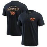 NFL Washington Commanders Darius Rucker Collection Washed Henley T-Shirt