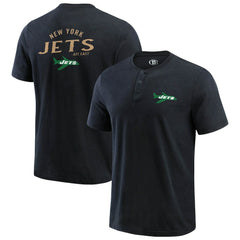 NFL New York Jets Darius Rucker Collection Washed Henley T-Shirt