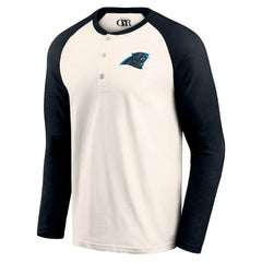 NFL Carolina Panthers Darius Rucker Collection Raglan Henley T-Shirt