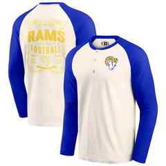 NFL Los Angeles Rams Darius Rucker Collection Raglan Henley T-Shirt