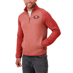 NFL San Francisco 49ers Darius Rucker Collection Tonal Quarter-Zip Jacket
