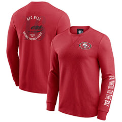 NFL San Francisco 49ers Darius Rucker Collection Washed Waffle-Knit Long Sleeve T-Shirt