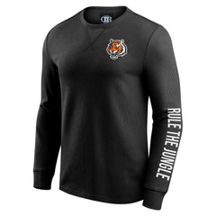NFL Cincinnati Bengals Darius Rucker Collection Washed Waffle-Knit Long Sleeve T-Shirt