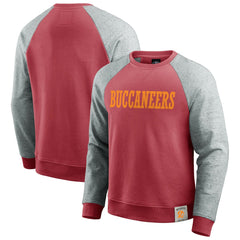 NFL Tampa Bay Buccaneers Darius Rucker Collection Throwback Color Block Raglan Pullover Sweatshirt