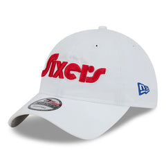 Philadelphia 76ers 2024/25 City Edition 9TWENTY Adjustable Hat - White | New Era for sale