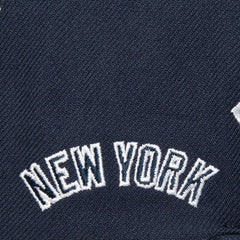 New York Yankees Full Frontal Snapback Hat - Navy | Mitchell & Ness