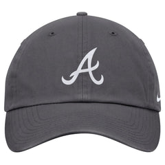 Atlanta Braves Club Adjustable Hat - Gray | Nike