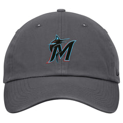 Miami Marlins Club Adjustable Hat - Gray | Nike