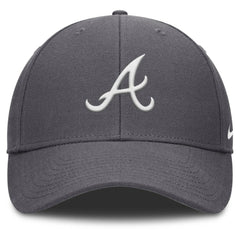 Atlanta Braves Club Performance Adjustable Hat - Gray | Nike