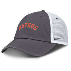 Houston Astros Wordmark Club Adjustable Trucker Hat - Gray | Nike