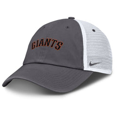 San Francisco Giants Wordmark Club Adjustable Trucker Hat - Gray | Nike