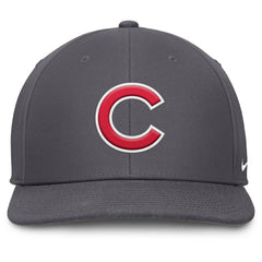 Chicago Cubs Pro Performance Snapback Hat - Gray | Nike