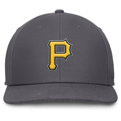 Pittsburgh Pirates Pro Performance Snapback Hat - Gray | Nike