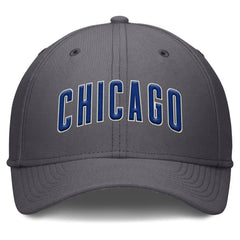 Chicago Cubs Swoosh Performance Flex Hat - Gray | Nike