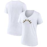 Indiana Pacers Women's Wordmark Home V-Neck T-Shirt - White outlet