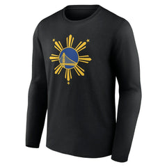 Golden State Warriors Filipino Heritage Long Sleeve T-Shirt sale - Black for sale