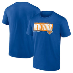 New York Knicks Blocked Out T-Shirt - Blue cheap