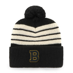 Boston Bruins '47 Old Time Hockey Barn Cuffed Knit Hat with Pom