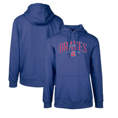 Atlanta Braves Levelwear Cooperstown Collection Podium Retro Spellout Pullover Hoodie - Royal