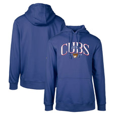 Chicago Cubs Levelwear Cooperstown Collection Podium Retro Spellout Pullover Hoodie - Royal