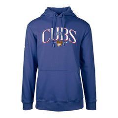 Chicago Cubs Levelwear Cooperstown Collection Podium Retro Spellout Pullover Hoodie - Royal