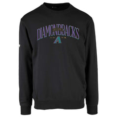 Arizona Diamondbacks Levelwear Zane Cooperstown Collection Retro Spellout Pullover Sweatshirt - Black