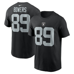 NFL Las Vegas Raiders Brock Bowers Name & Number T-Shirt