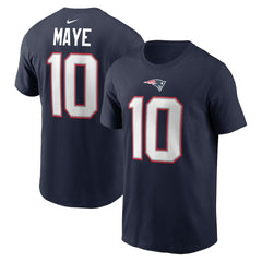 NFL New England Patriots Drake Maye Name & Number T-Shirt